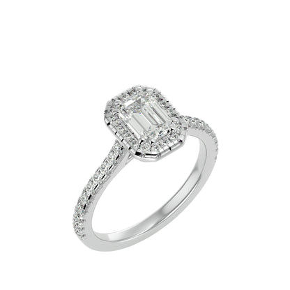 Shira halo diamond engagement ring