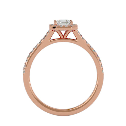 Linda Halo Diamond Engagement ring