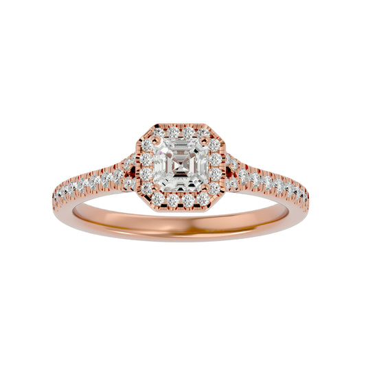 Linda Halo Diamond Engagement ring