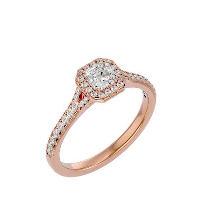 Linda Halo Diamond Engagement ring