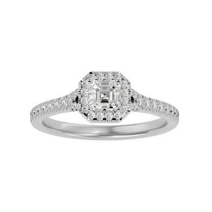 Linda Halo Diamond Engagement ring