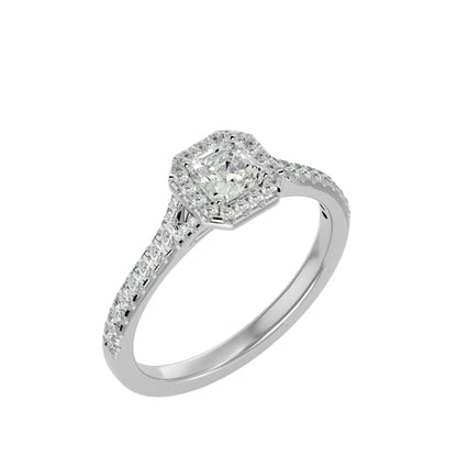Linda Halo Diamond Engagement ring