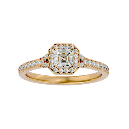Linda Halo Diamond Engagement ring