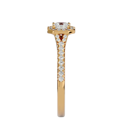 Linda Halo Diamond Engagement ring