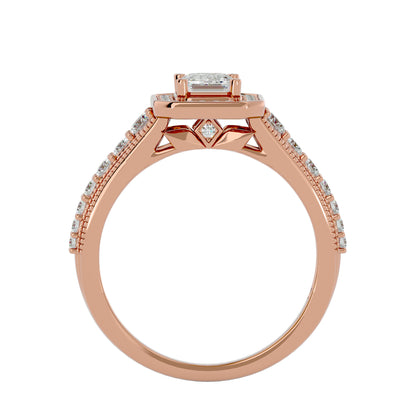 Jacquiline halo diamond engagement ring