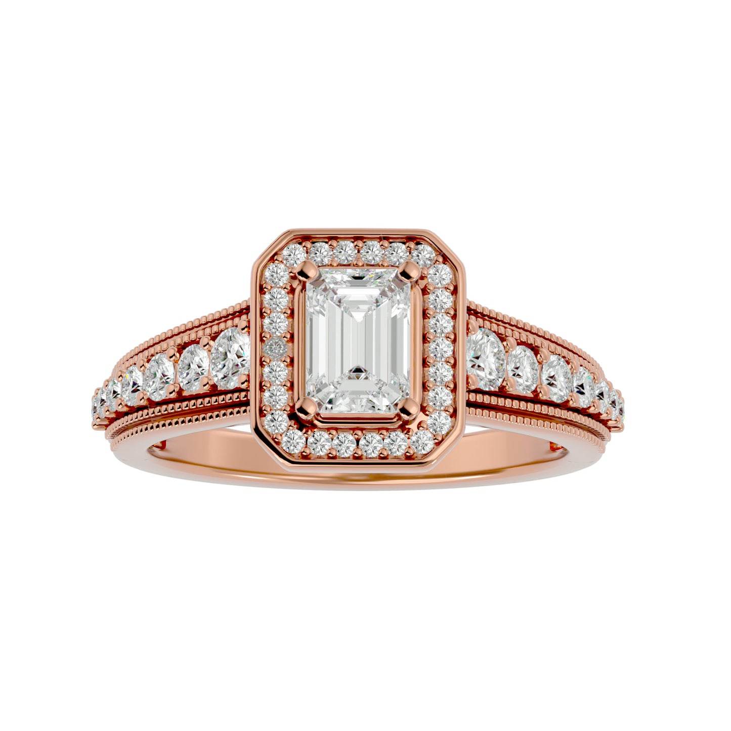 Jacquiline halo diamond engagement ring