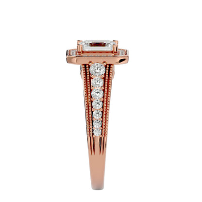 Jacquiline halo diamond engagement ring