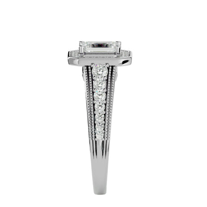 Jacquiline halo diamond engagement ring