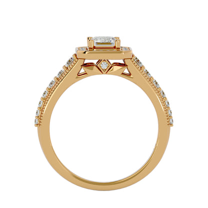 Jacquiline halo diamond engagement ring