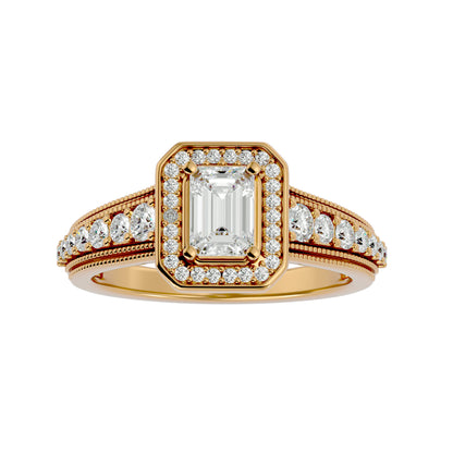 Jacquiline halo diamond engagement ring