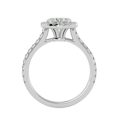 Love halo diamond engagement ring