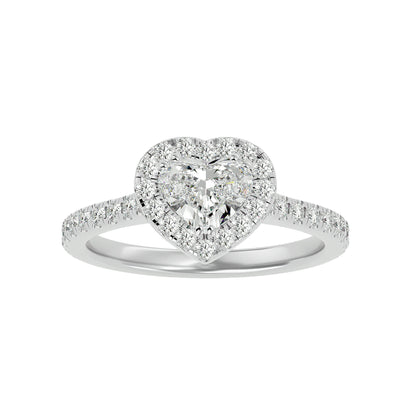 Love halo diamond engagement ring