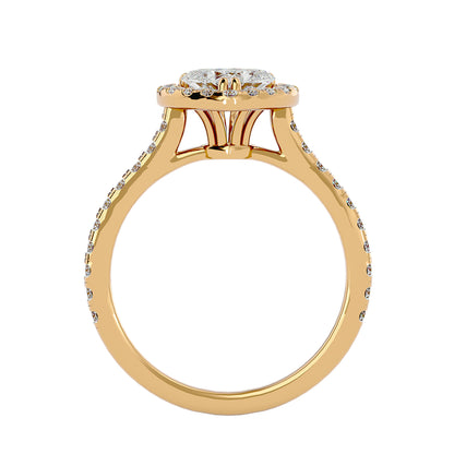 Love halo diamond engagement ring