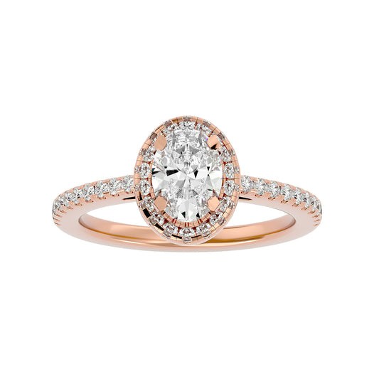 Raina halo diamond engagement ring