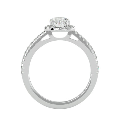 Raina halo diamond engagement ring