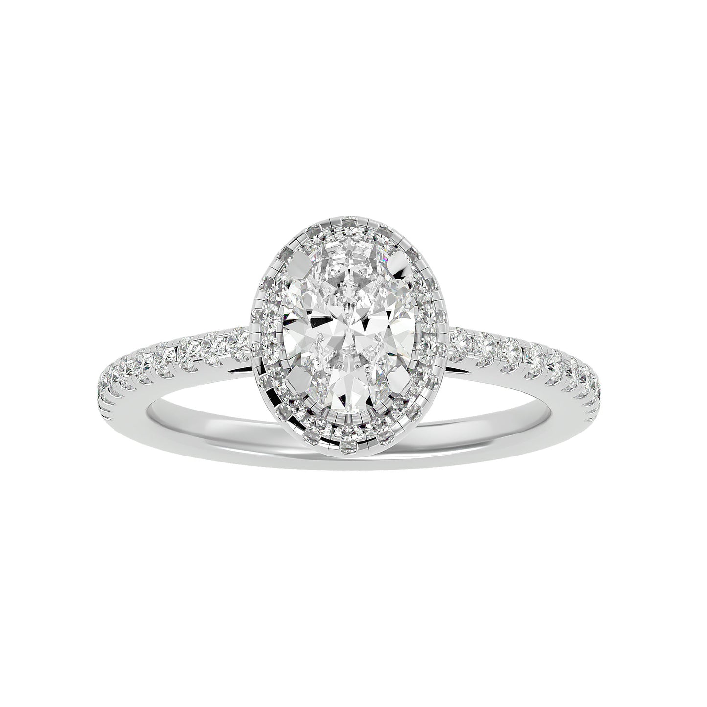 Raina halo diamond engagement ring