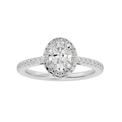 Raina halo diamond engagement ring