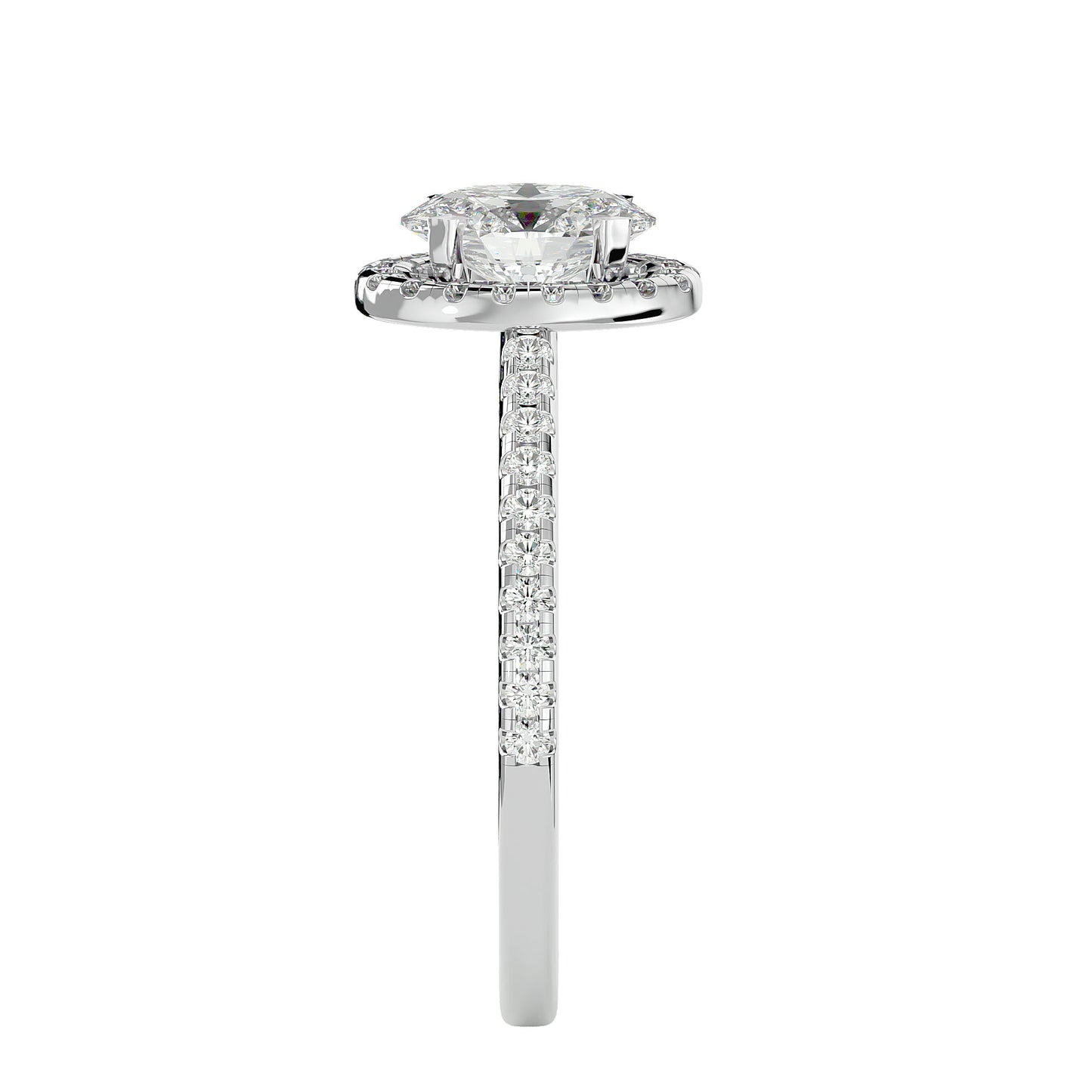 Raina halo diamond engagement ring