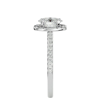 Raina halo diamond engagement ring