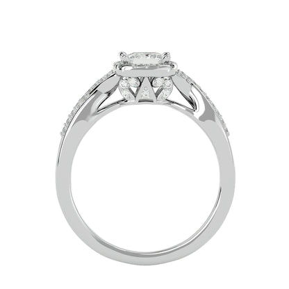 Lucia halo diamonds engagement ring