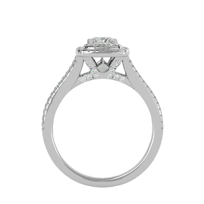 Catheral split shank diamond engagement ring
