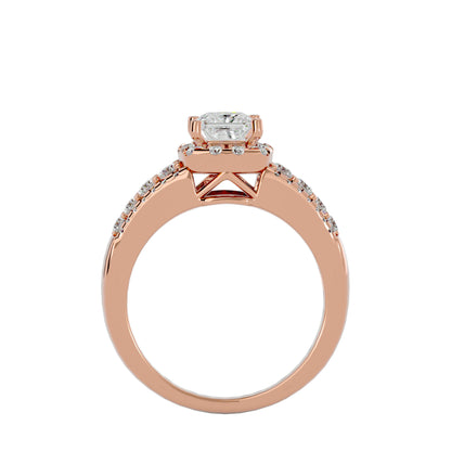 Shaffi side baguette diamond engagement ring
