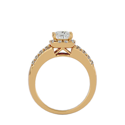 Shaffi side baguette diamond engagement ring