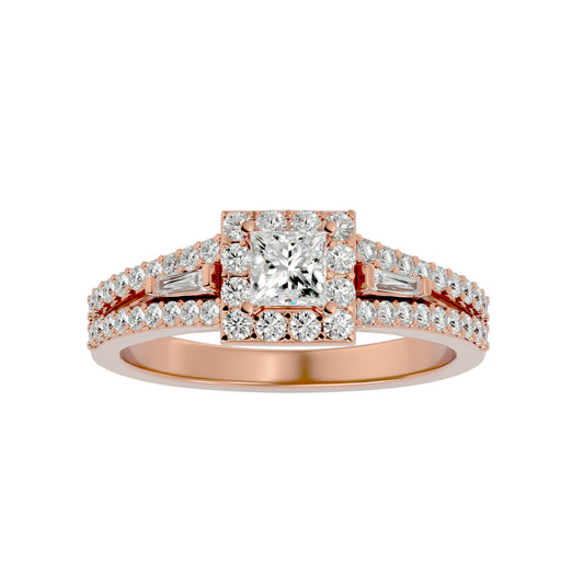 Willy bold channel setting diamond engagement ring