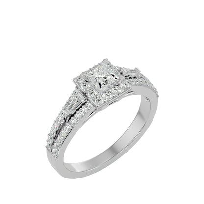 Willy bold channel setting diamond engagement ring