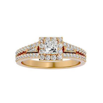 Willy bold channel setting diamond engagement ring