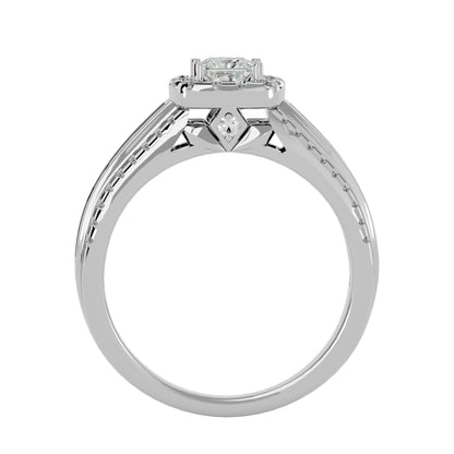 Sherley side tapper baguette diamond engagement ring
