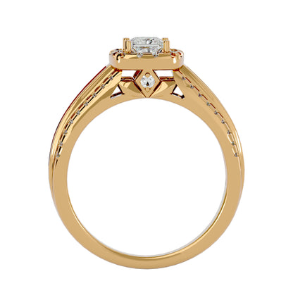 Sherley side tapper baguette diamond engagement ring