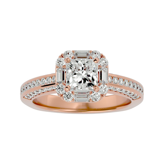 Piu Princess Diamond Engagement Ring