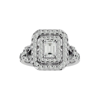 Marrie halo Radiant diamond engagement ring