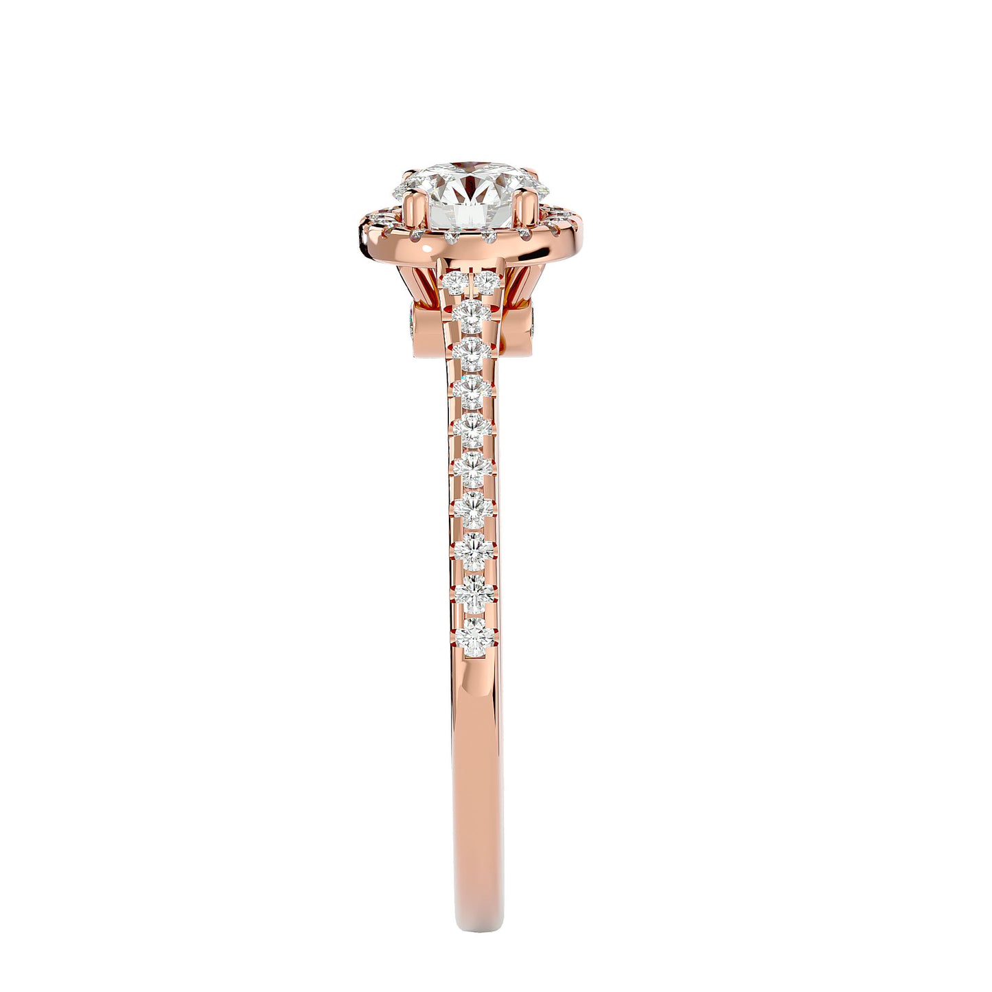 Emilie Halo diamond engagement ring