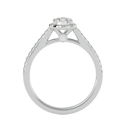 Emilie Halo diamond engagement ring