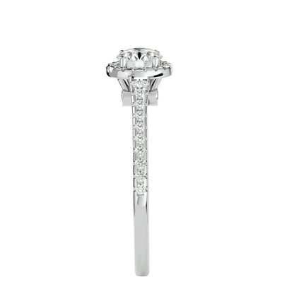 Emilie Halo diamond engagement ring
