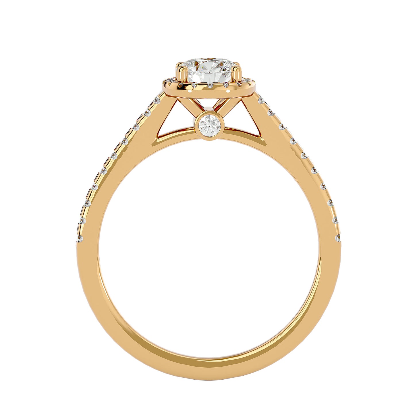 Emilie Halo diamond engagement ring