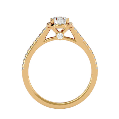 Emilie Halo diamond engagement ring