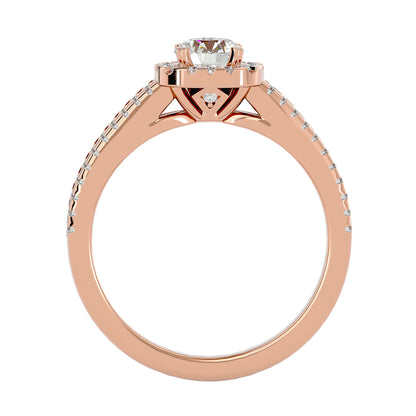 Leilani halo diamond engagement ring