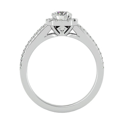 Leilani halo diamond engagement ring