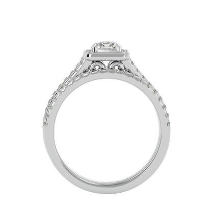 Ines Halo Diamond Engagement Ring