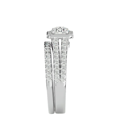 Ines Halo Diamond Engagement Ring