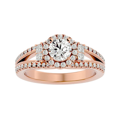 Saskia Halo Diamond Engagement Ring