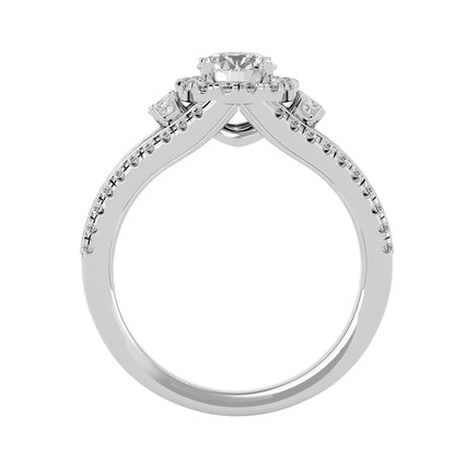 Saskia Halo Diamond Engagement Ring