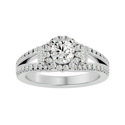 Saskia Halo Diamond Engagement Ring