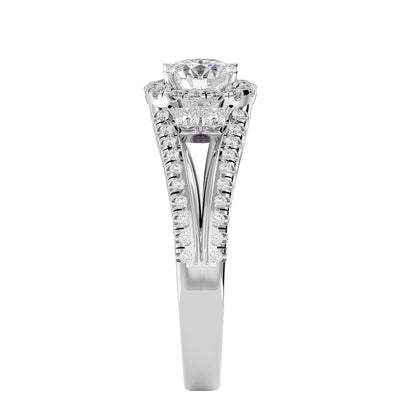 Saskia Halo Diamond Engagement Ring