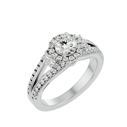 Saskia Halo Diamond Engagement Ring
