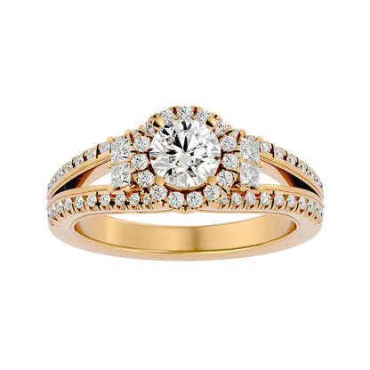 Saskia Halo Diamond Engagement Ring