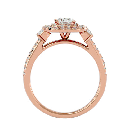 Tessa Double Halo Diamond Engagement Ring